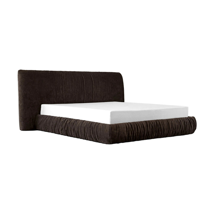 SHAR PEI Upholstered Storage Bed in Coffee Bean Mobital