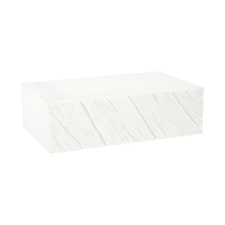 Shear Coffee Table, Rectangle, White Stone by Phillips Collection — centered product view