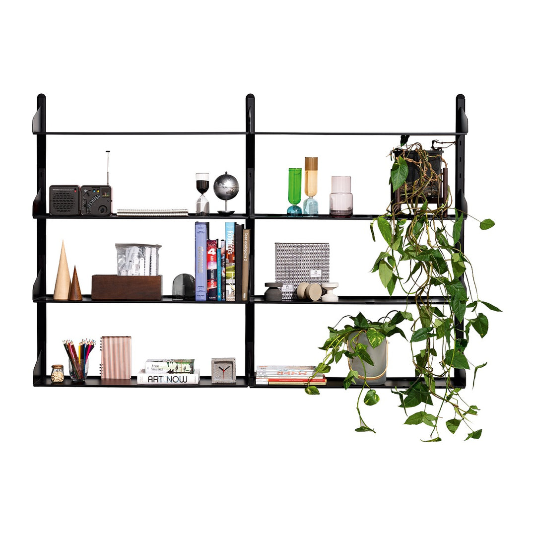 Shelfy Wall Bookcase by Connubia, white background