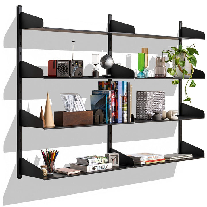 Shelfy Wall Bookcase by Connubia in a styled interior