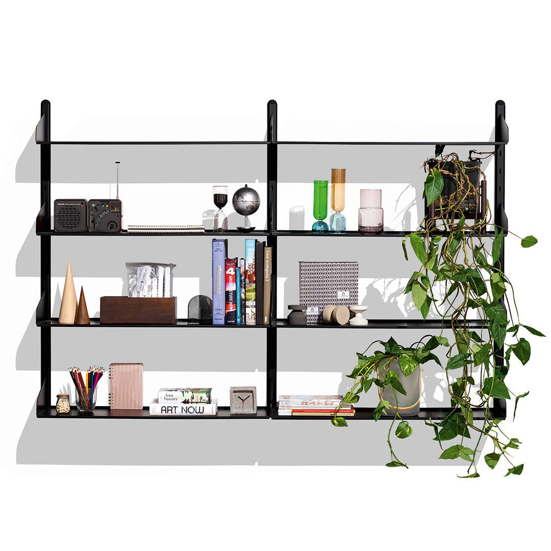 Shelfy Wall Bookcase by Connubia in a styled interior