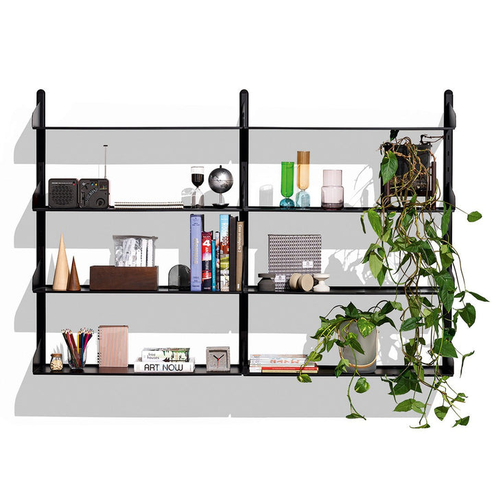 Shelfy Wall Bookcase by Connubia in a styled interior