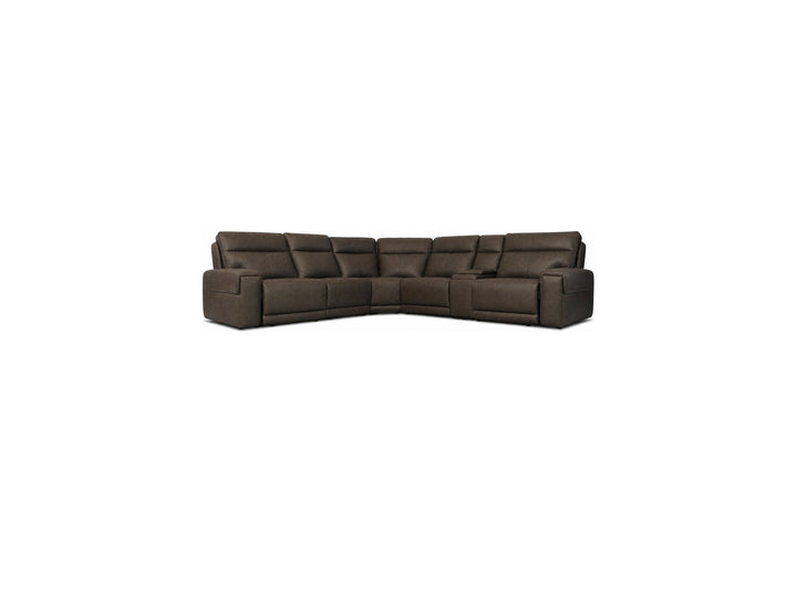 SHIFT Sectional 6-Piece with 2 Recliner Ajax Iron Ore