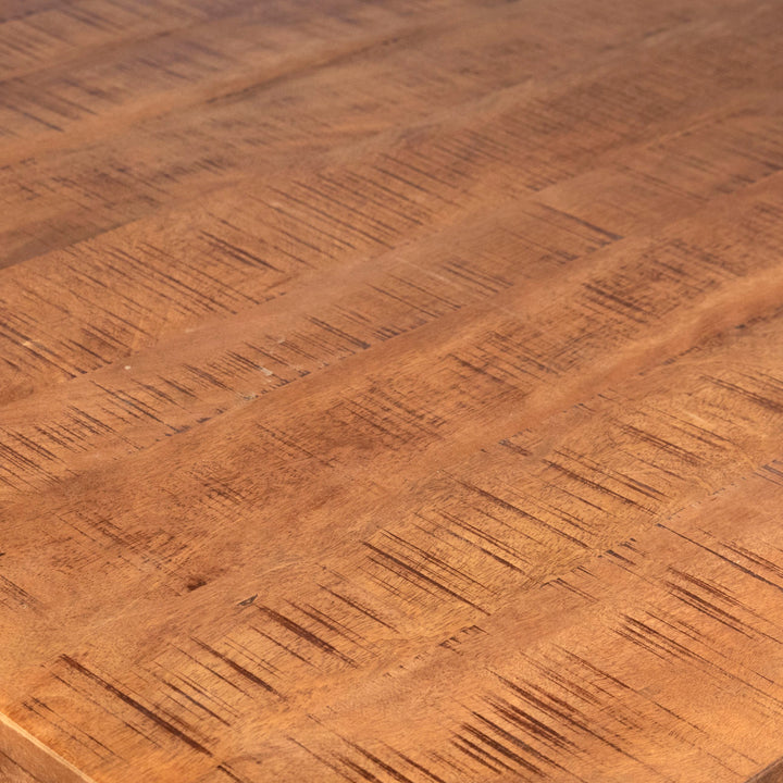 Carter Acacia and Iron Dining Table, detail 1 view