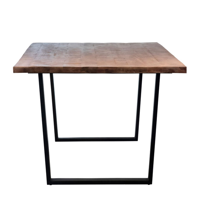 Carter Acacia and Iron Dining Table, profile view