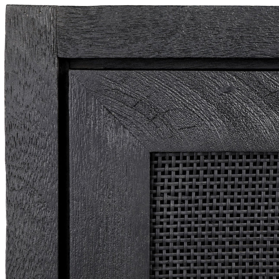 Oren Mango Wood and Cane Sideboard, detail 2 view