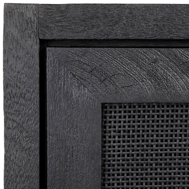 Oren Mango Wood and Cane Sideboard, detail 2 view