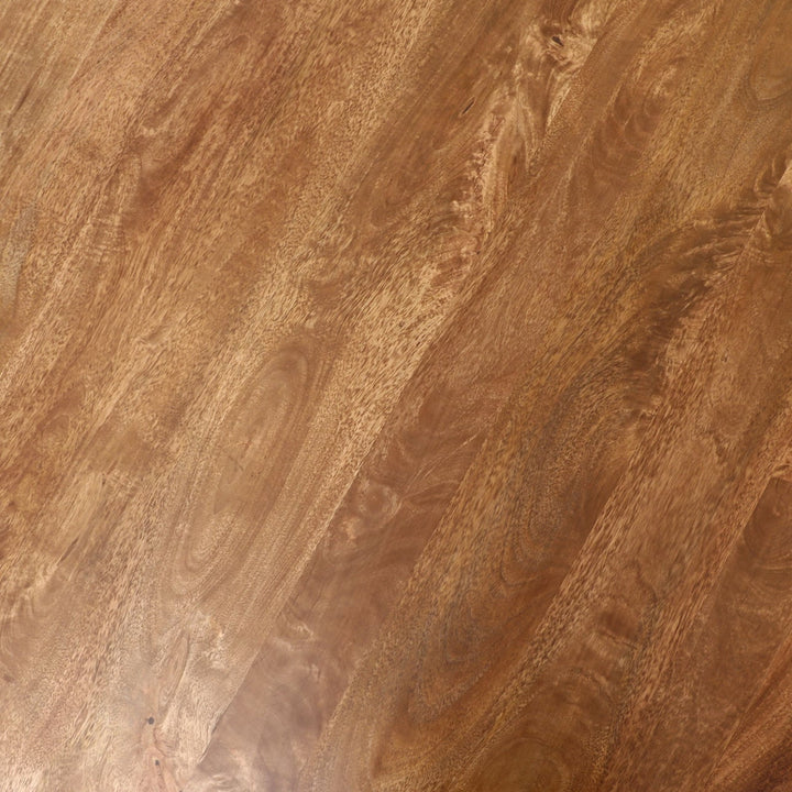 August Mango Wood Dining Table, detail 1 view