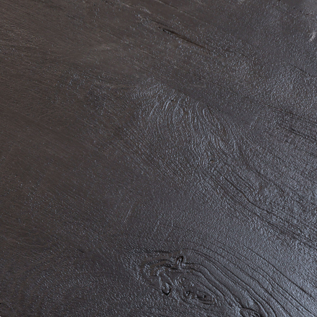 Bennett Black Wood and Metal Coffee Table, detail 1 view
