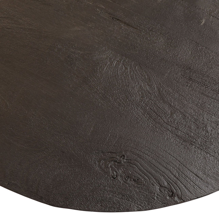 Bennett Black Wood and Metal Coffee Table, detail 2 view