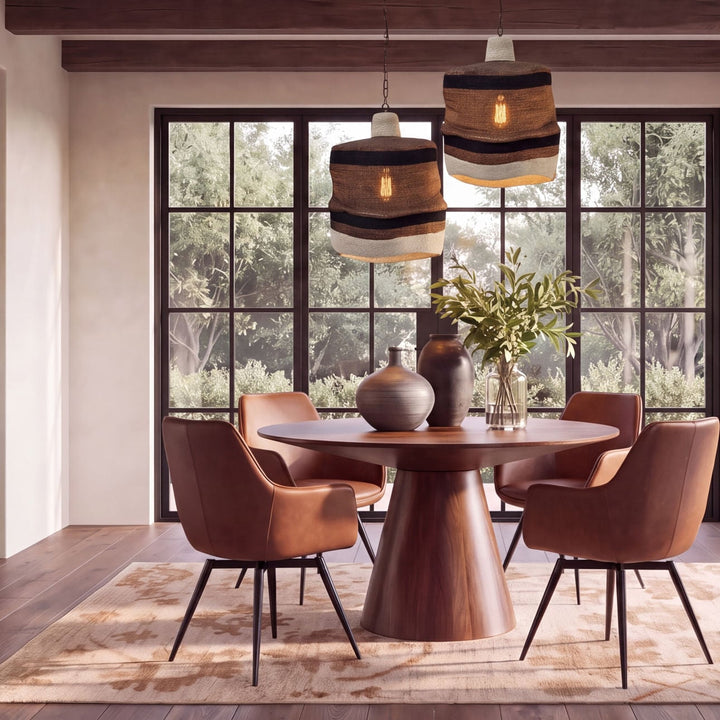 Carina Mango Wood Dining Table, 52-inch, lifestyle view
