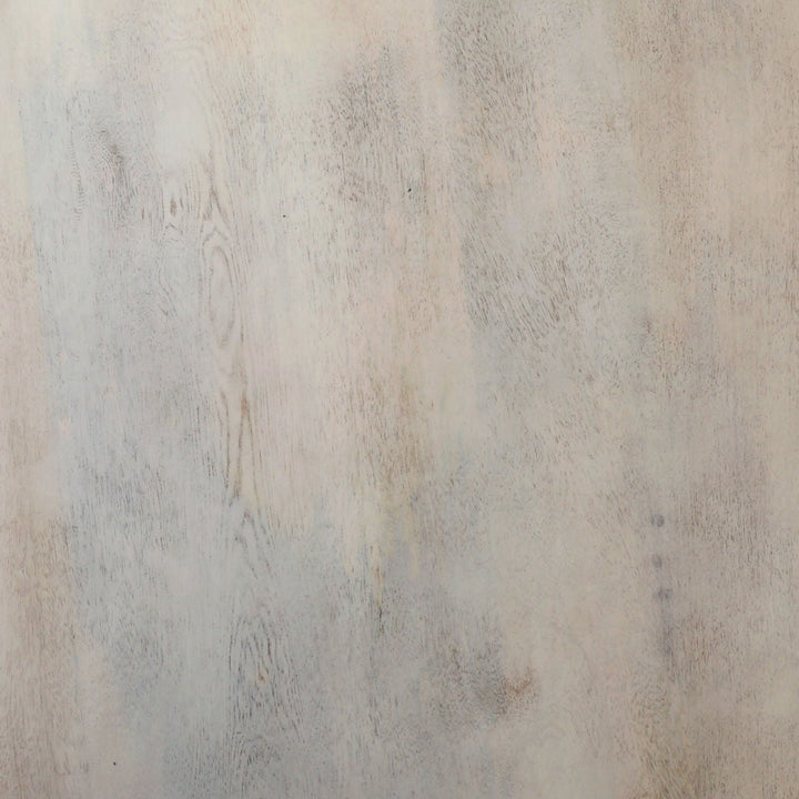 Dominic Whitewash Mango Wood Dining Table, detail 3 view