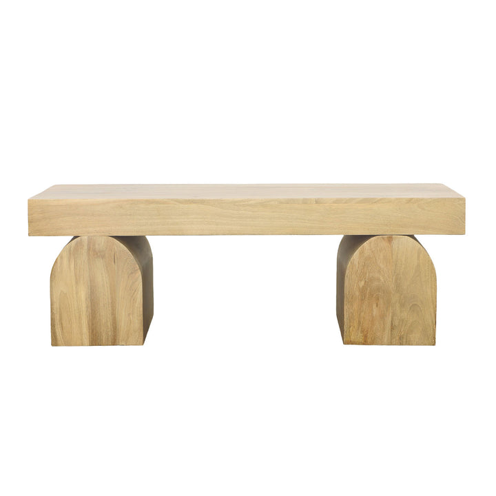 Casper Mango Wood Coffee Table, front view