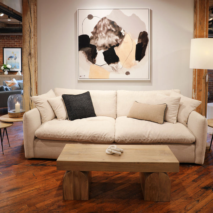 Casper Mango Wood Coffee Table, lifestyle view