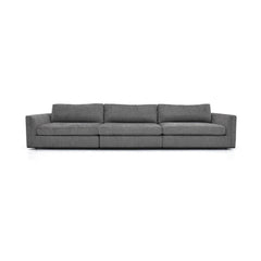 SIENA 3-SEAT GRAND SOFA - GREY FABRIC by American Leather — complete centered product view