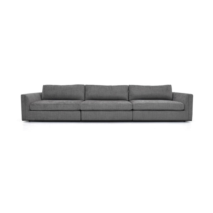 SIENA 3-SEAT GRAND SOFA - GREY FABRIC by American Leather — complete centered product view