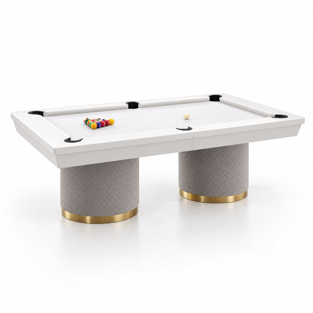 Sienna pool table - Crisp White 