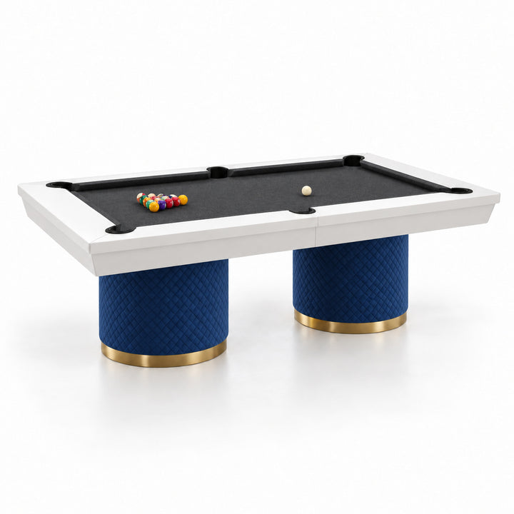 Sienna pool table - Cobalt &amp; White 