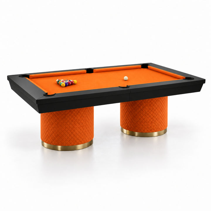 Sienna pool table - Tangerine &amp; Black 