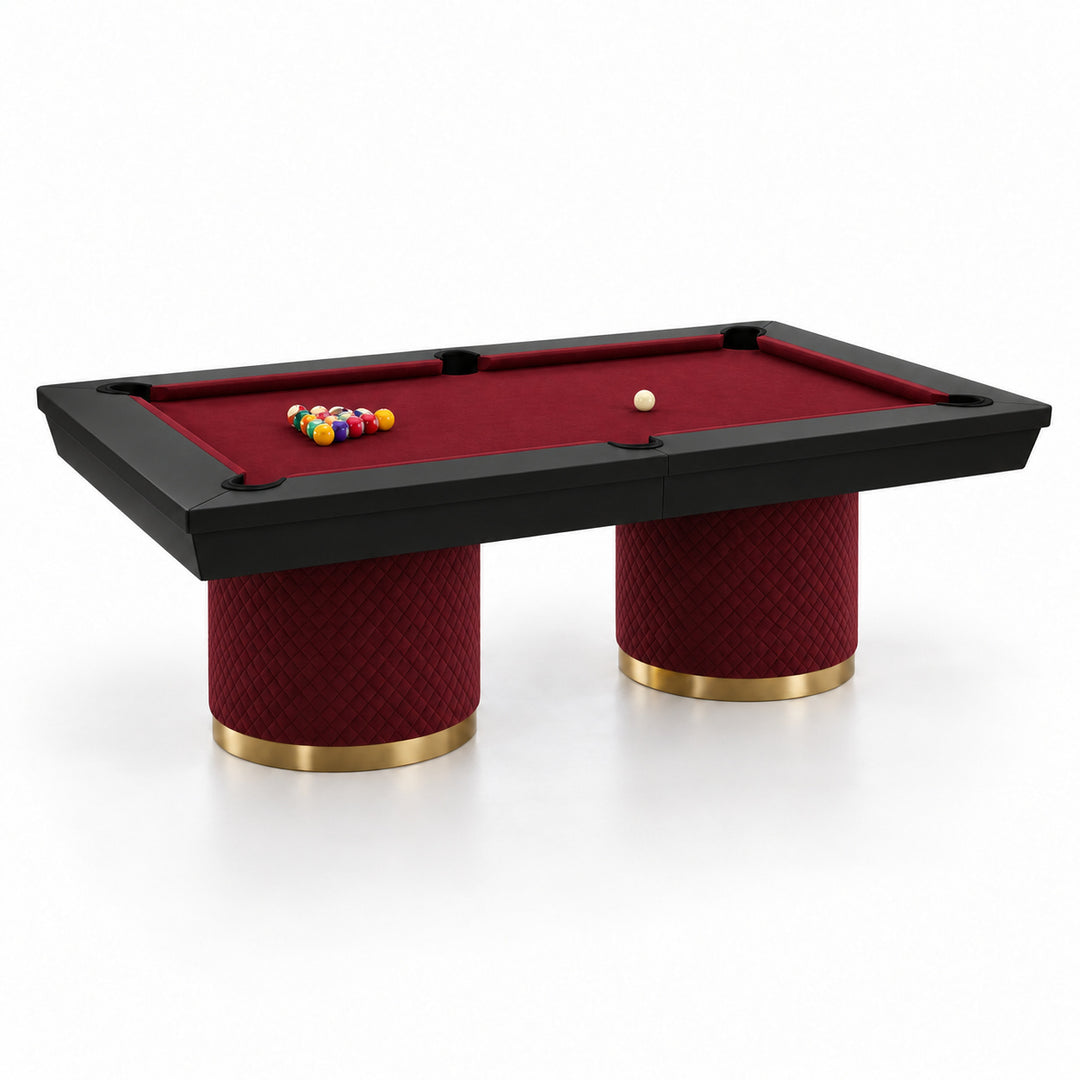 Sienna pool table - Oxblood &amp; Black 