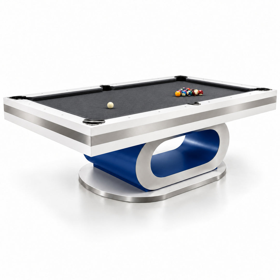 Sierra pool table - Cobalt &amp; White 