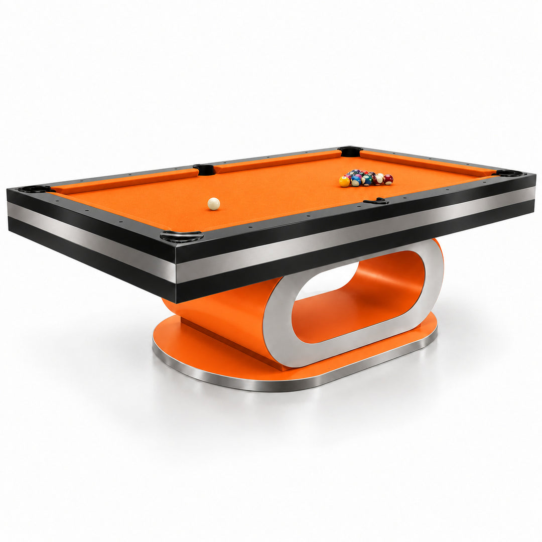 Sierra pool table - Tangerine &amp; Black 