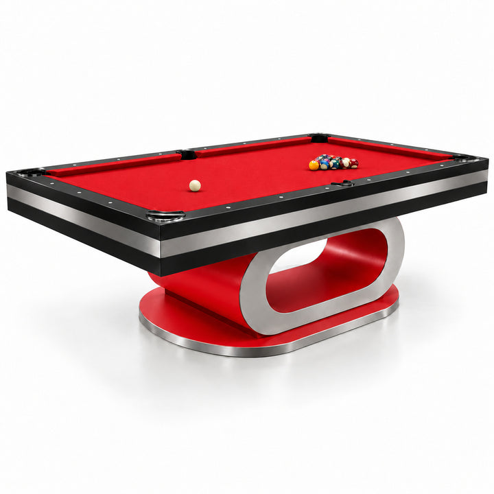 Sierra pool table - Racing Red &amp; Black 