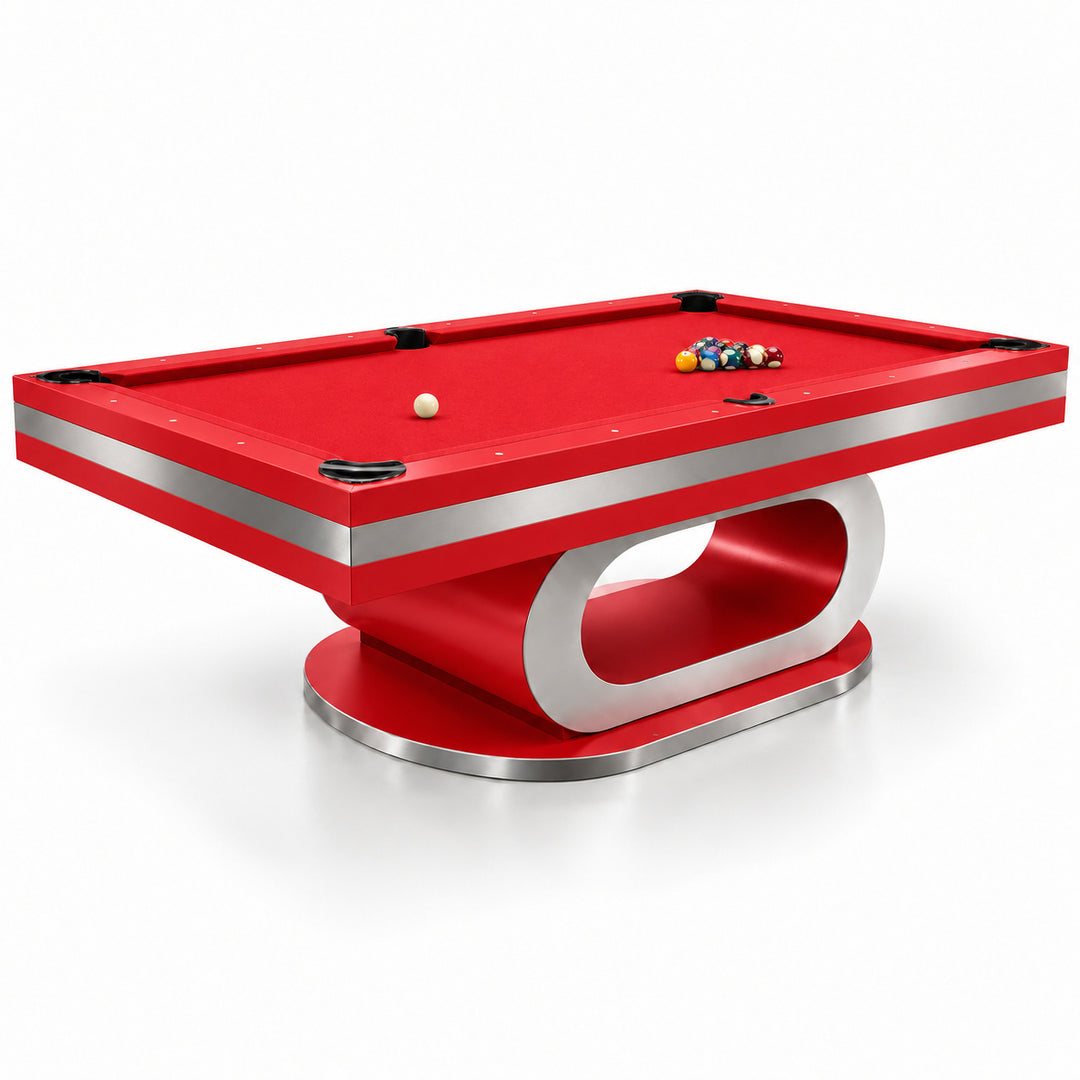 Sierra pool table - Solid Racing Red 