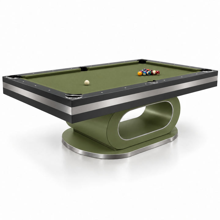 Sierra pool table - Olive &amp; Charcoal 