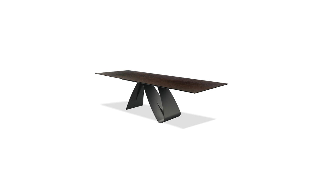 SIGNATURE Extension Dining Table in Oxidized Brown
