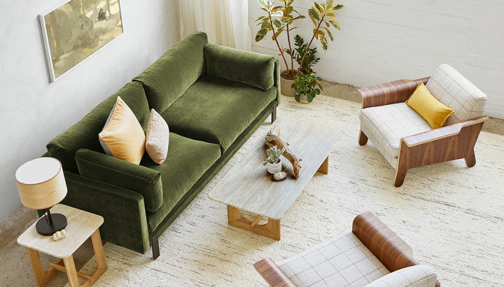 Silverlake Sofa overhead lifestyle view
