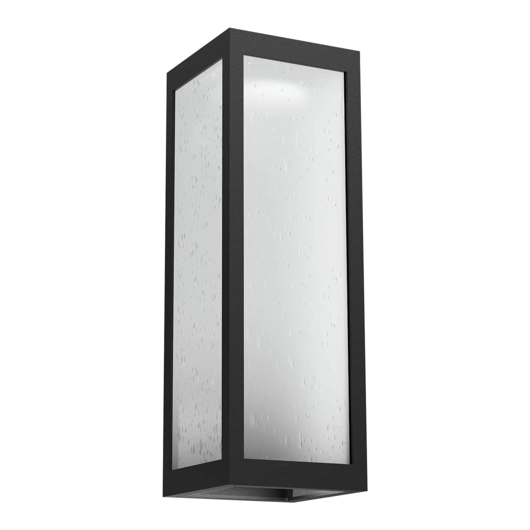 Single Box Outdoor Sconce by Hammerton Studio in Textured Black