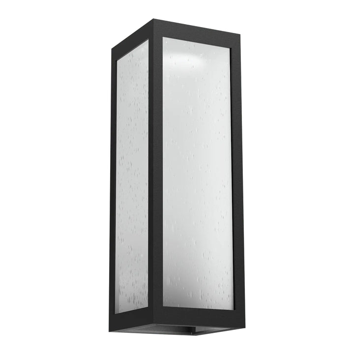 Single Box Outdoor Sconce by Hammerton Studio in Textured Black