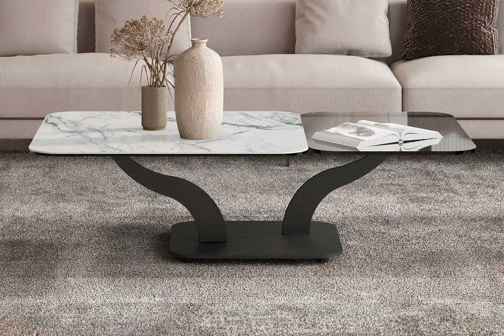 NAOS Sinuoso Extendable Coffee Table lifestyle