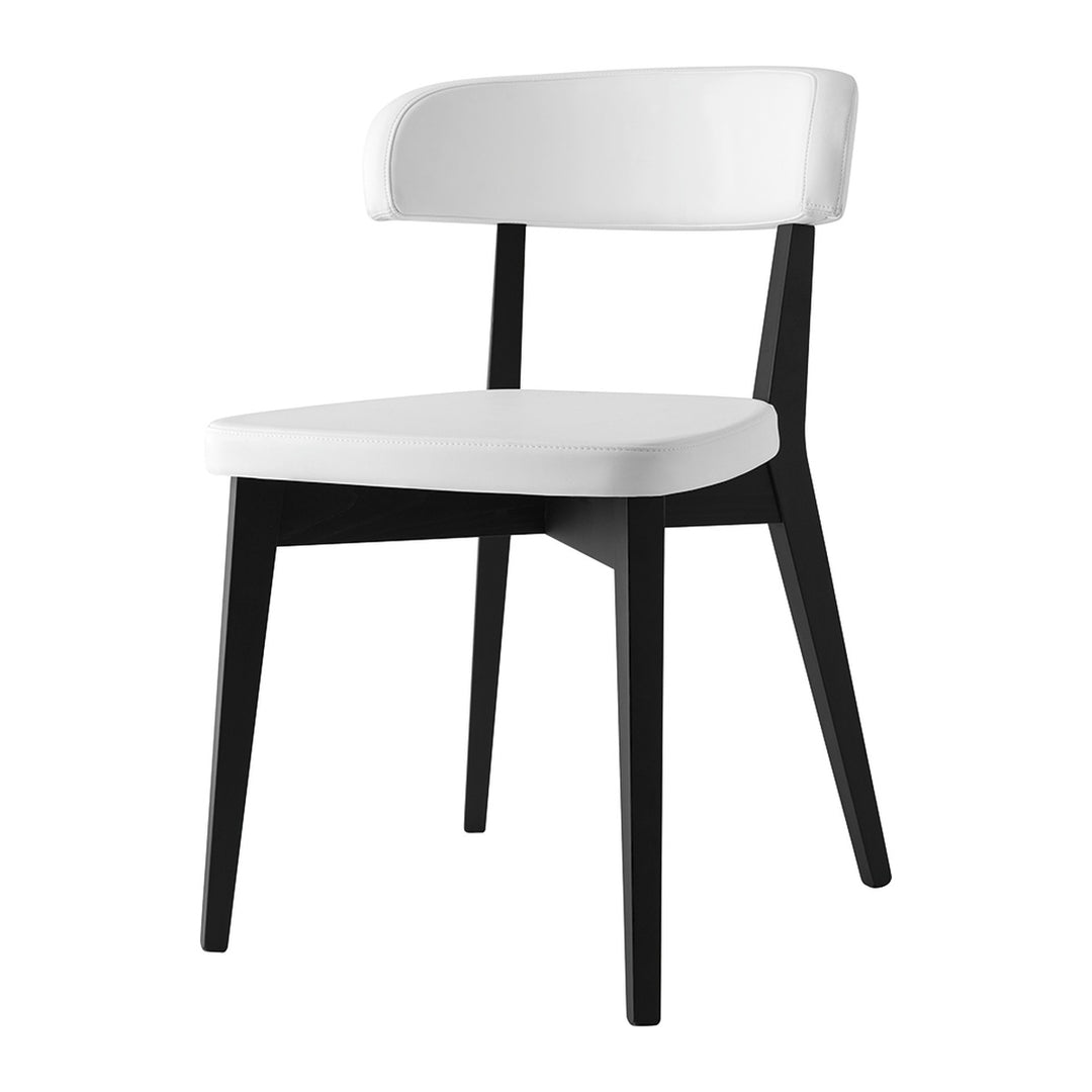 Siren Dining Chair by Connubia finish option, white background