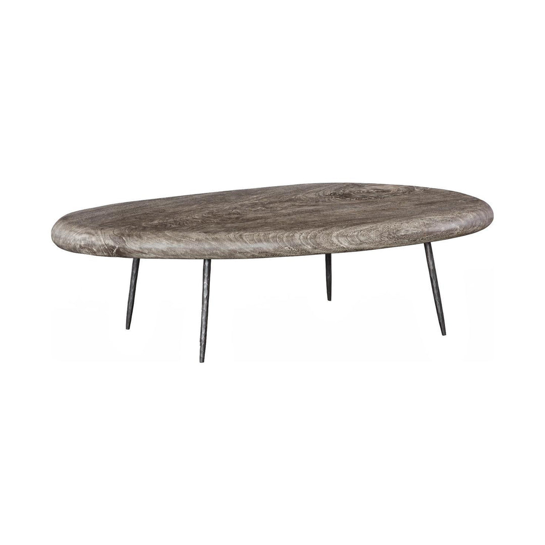 Skipping Stone Coffee Table with Forged Legs by Phillips Collection — centered product view