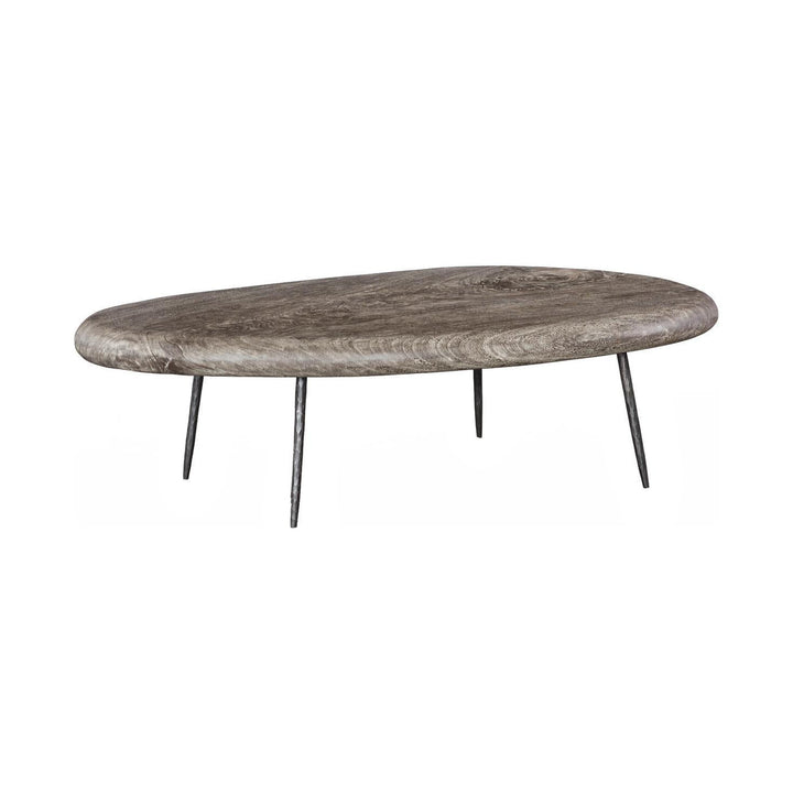 Skipping Stone Coffee Table with Forged Legs by Phillips Collection — centered product view