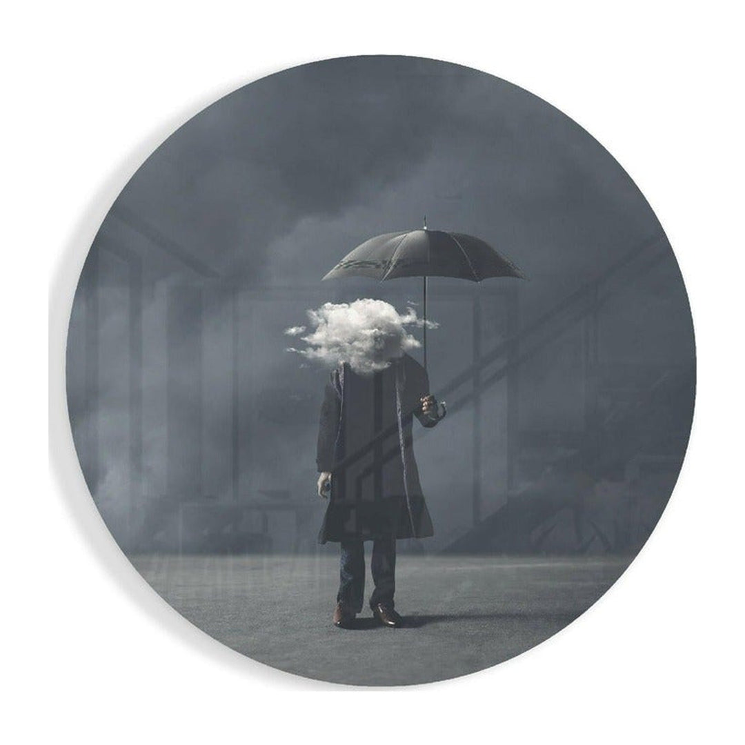 Storm in Thoughts Glass Wall Art Insigne