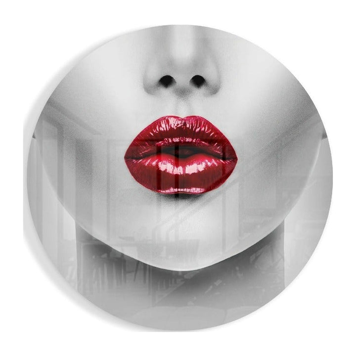 Lips Glass Wall Art Insigne