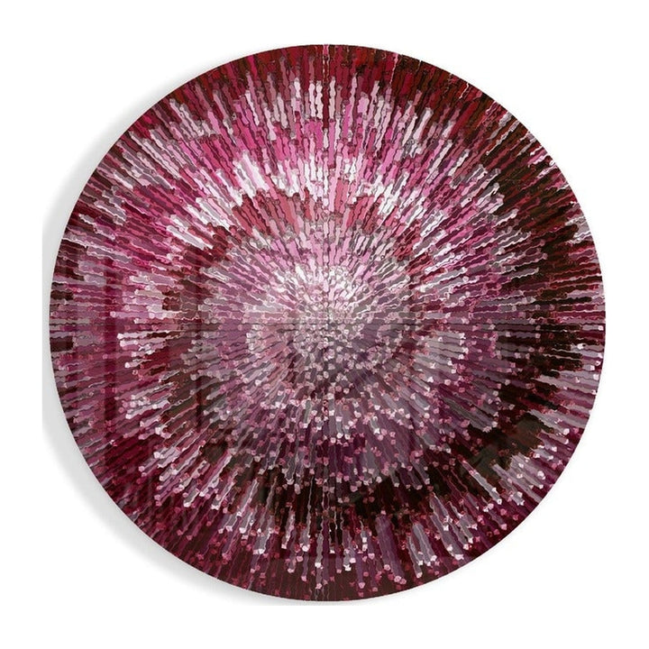 Ruby Helix Glass Wall Art Insigne