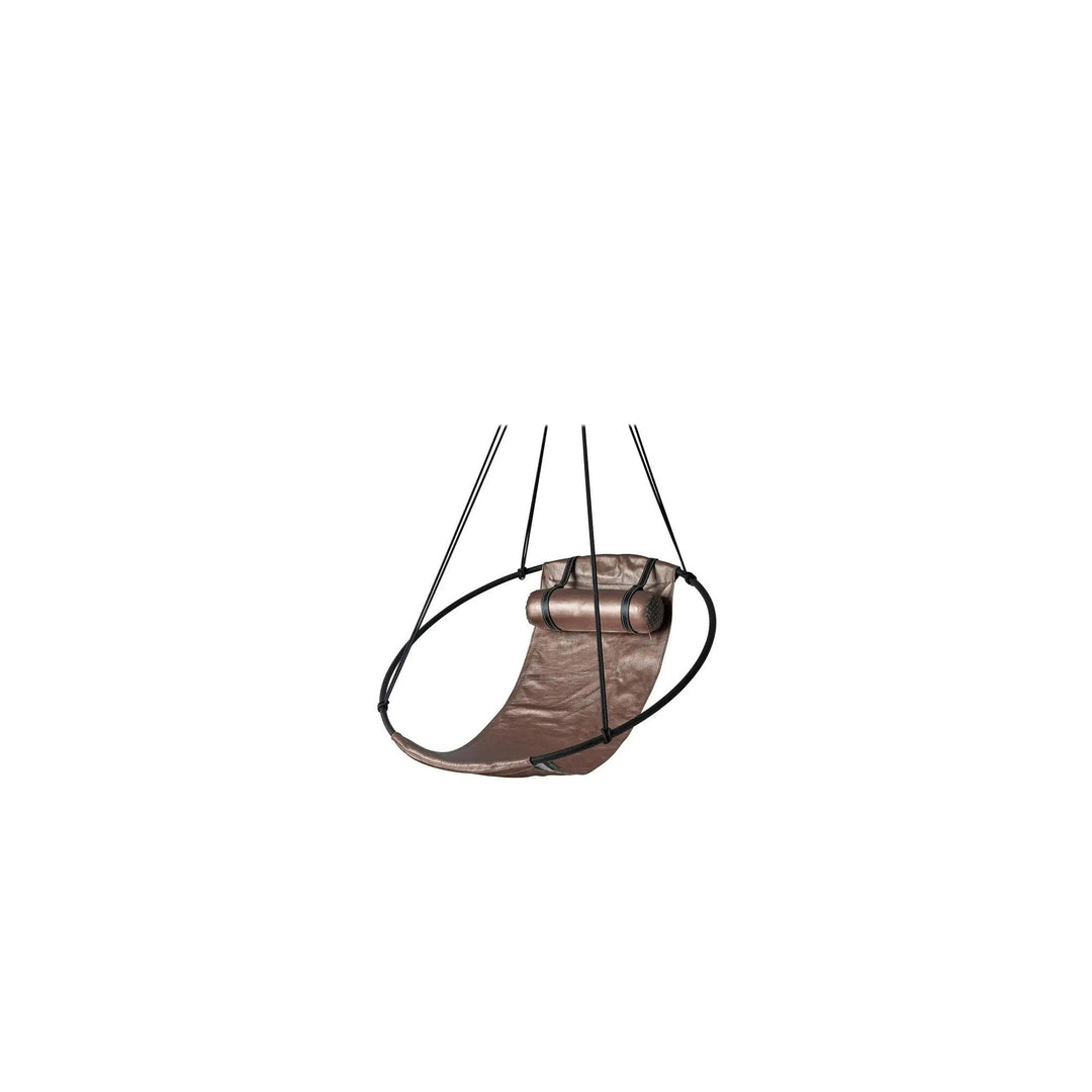 SLING Chair in Bronze Leather Hanging Chairs Studio Stirling