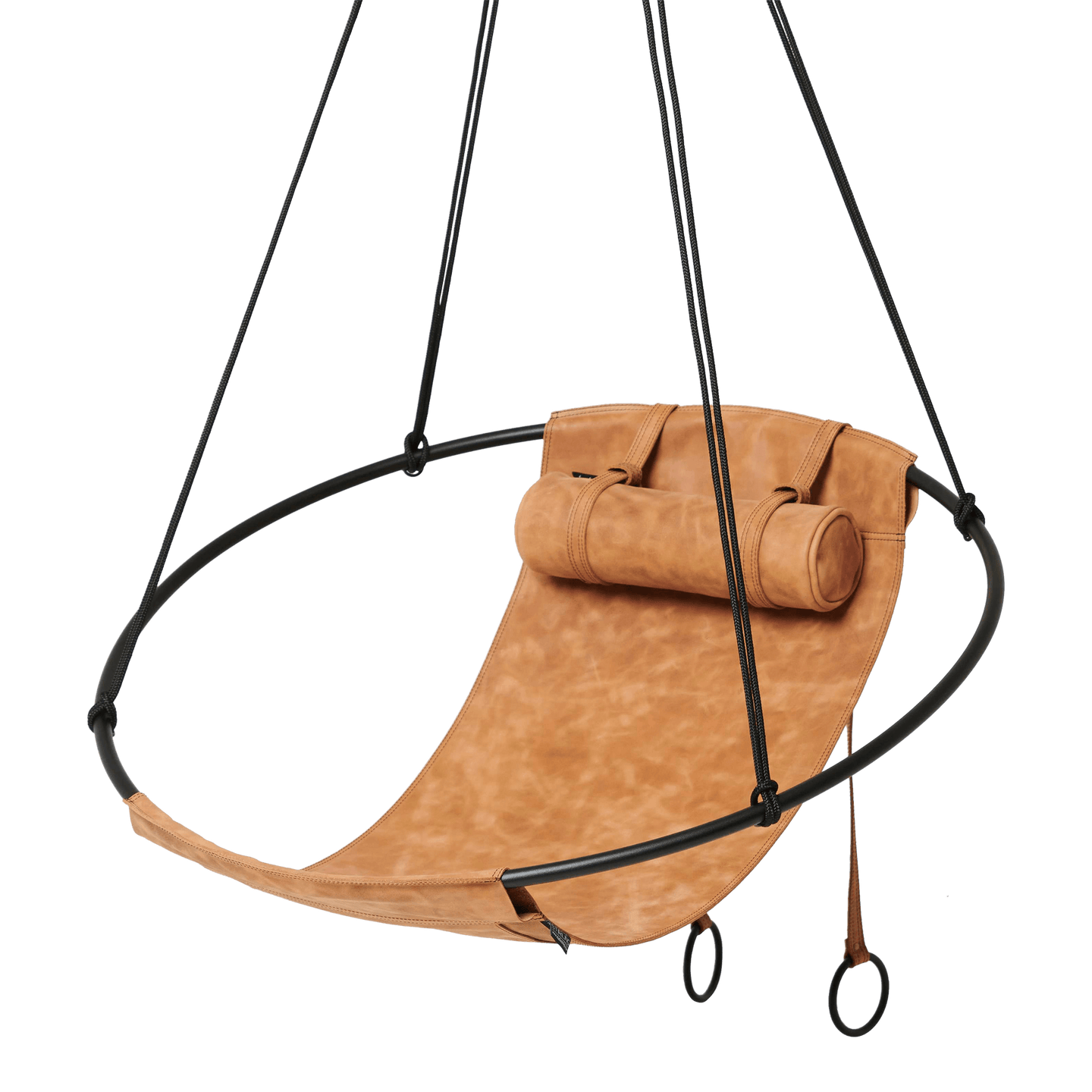 SLING Chair Minimal Soft Leather Hanging Chairs Studio Stirling