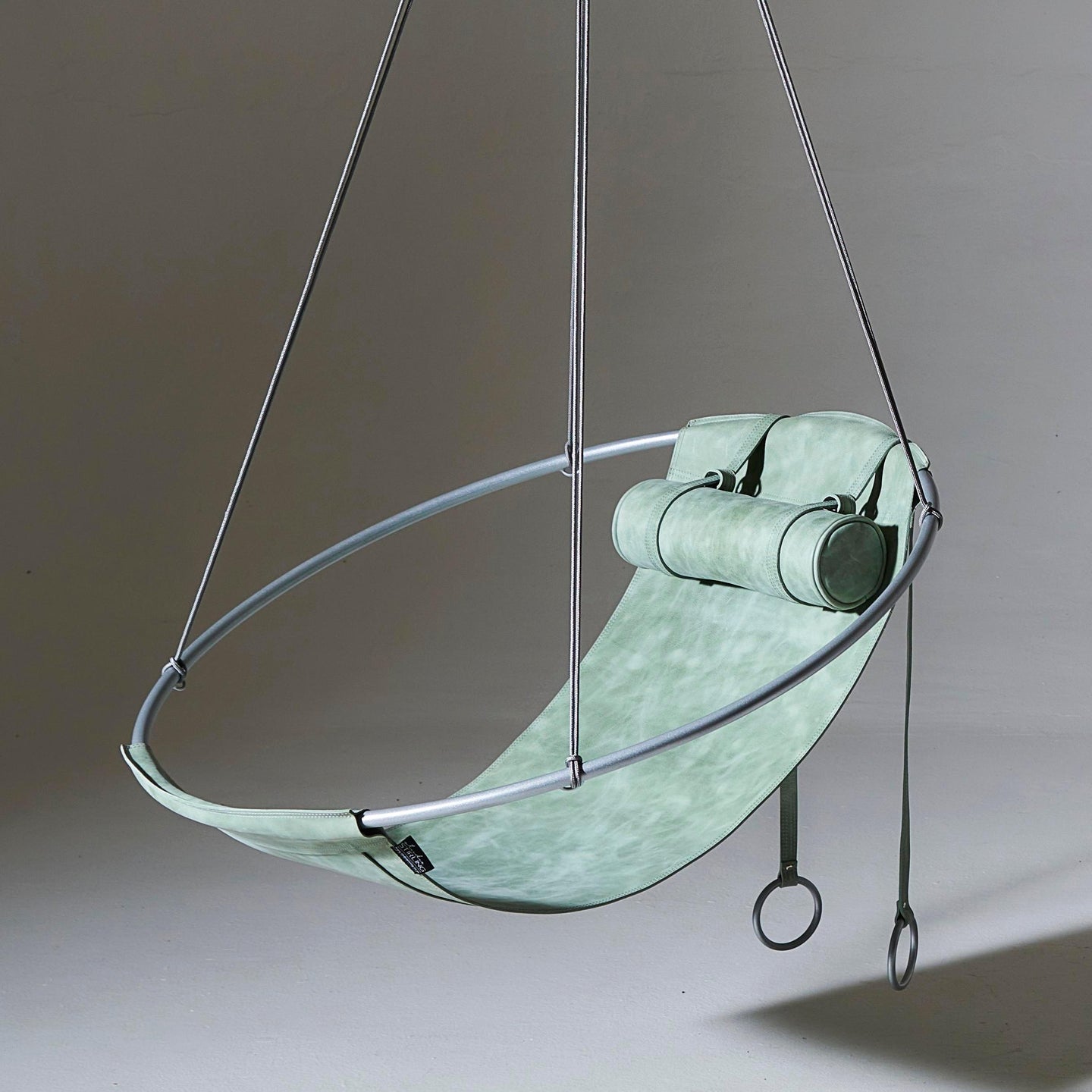 SLING Chair Minimal Soft Leather Hanging Chairs Studio Stirling