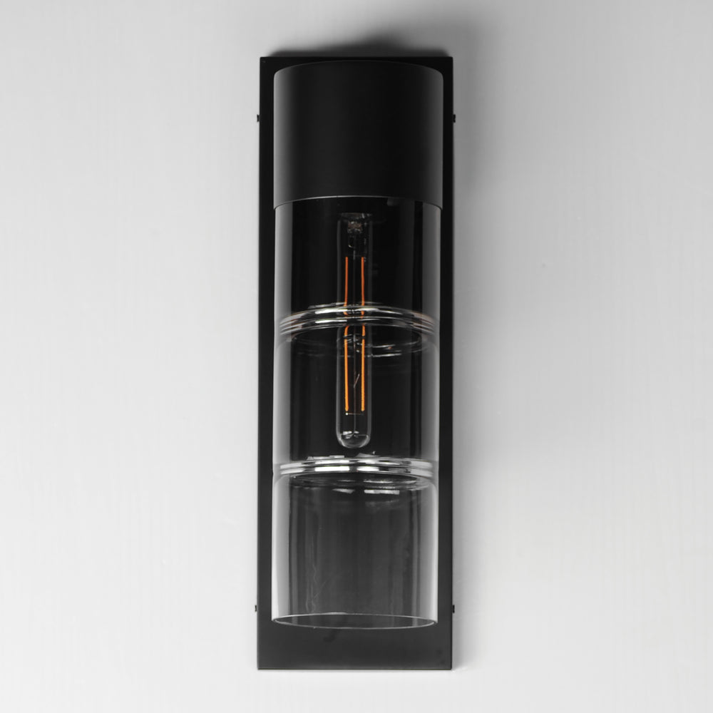 Smokestack Large LED Outdoor Wall Sconce by ET2 Lighting, styled view 1