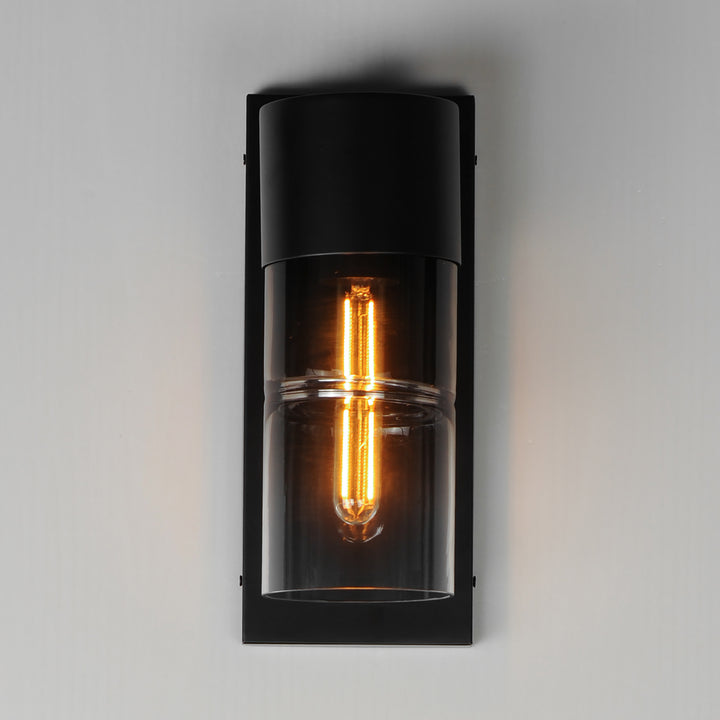 Smokestack Small LED Outdoor Wall Sconce by ET2 Lighting, styled view 2