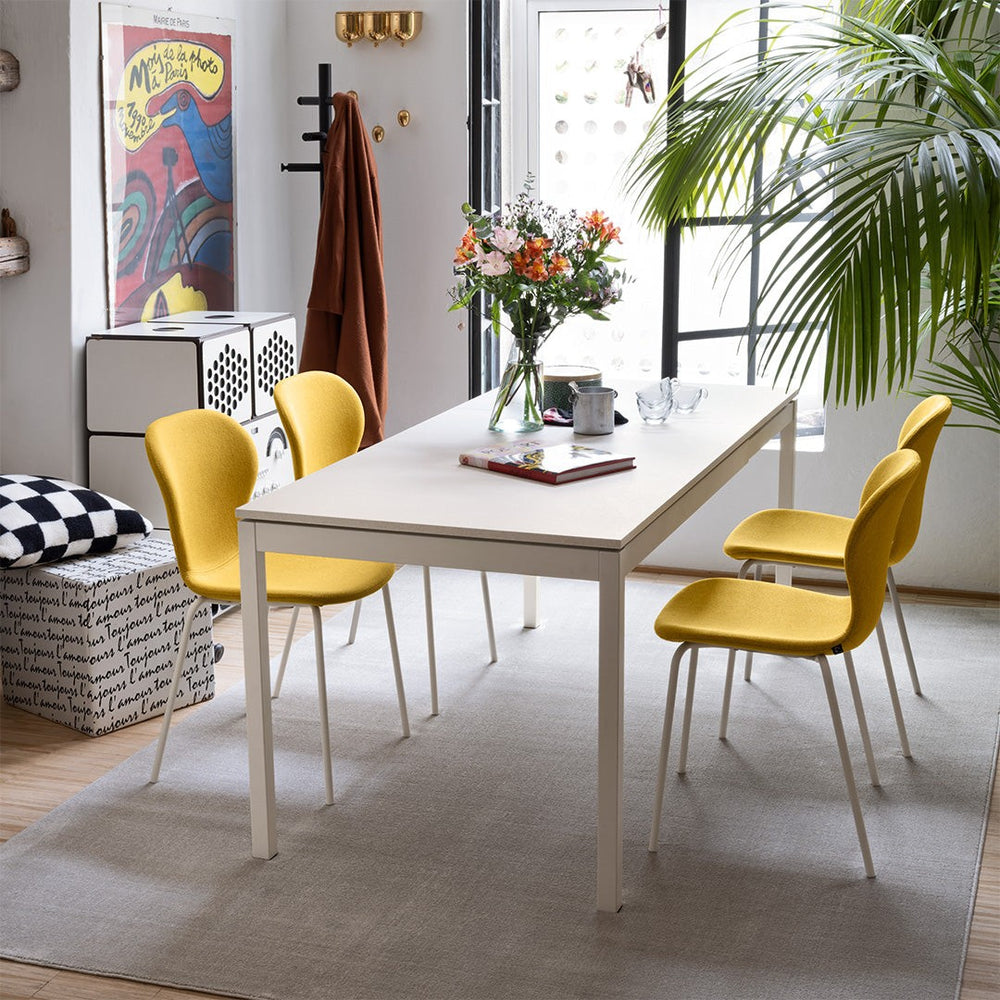 Snap Extendable Dining Table by Connubia in a styled interior