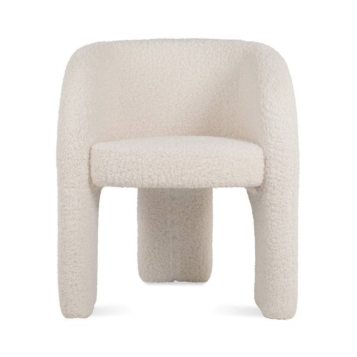 Isabel Armchair by Soho Concept — front view in white boucle