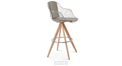 Zebra Pyramid MW Swivel Stool by Soho Concept – view 3