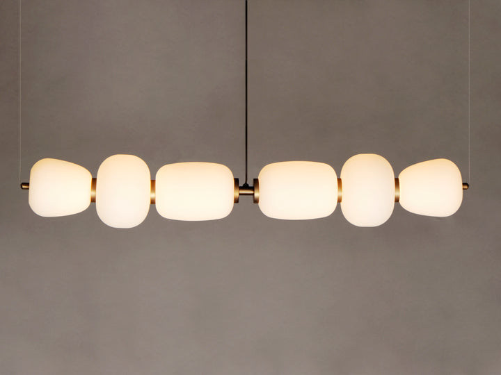 Soji 40" LED Linear Pendant by ET2 Lighting, styled view 3