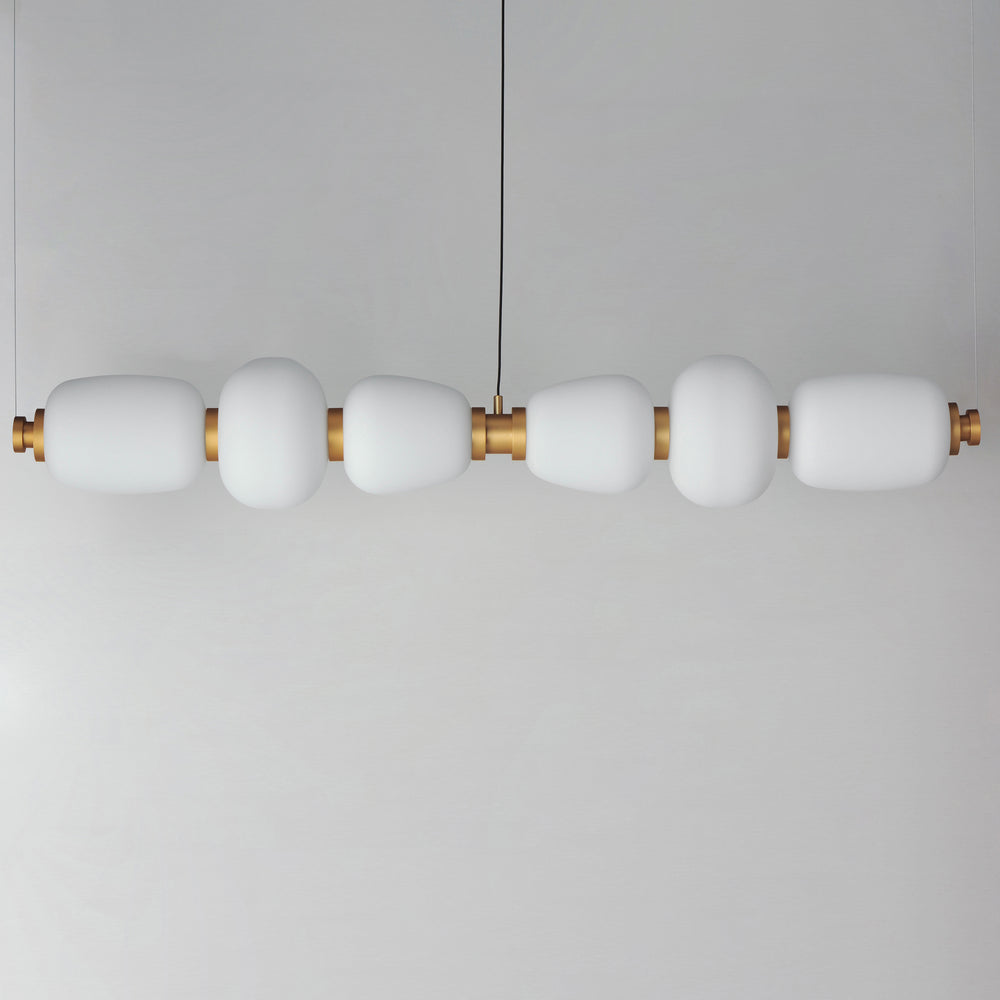 Soji 60" LED Linear Pendant by ET2 Lighting, styled view 1